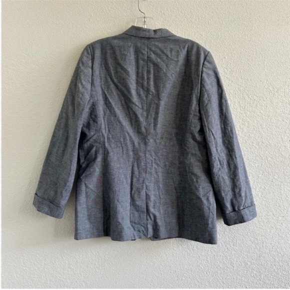 J. Crew Unstructured Shawl Collar Cotton Linen Blazer NWT - Picture 7 of 11